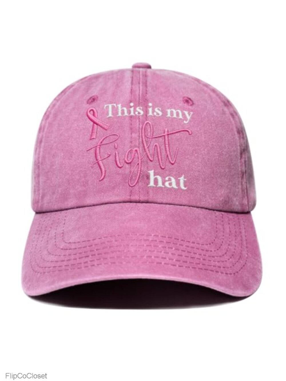 Breast Cancer Awareness Baseball Cap Chemo Gift for Women Denim Cotton